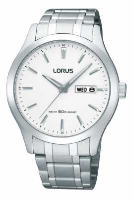 Lorus Mens Silver Toned Watch RXN39CX9 Lorus Mens Silver Toned Watch RXN39CX9