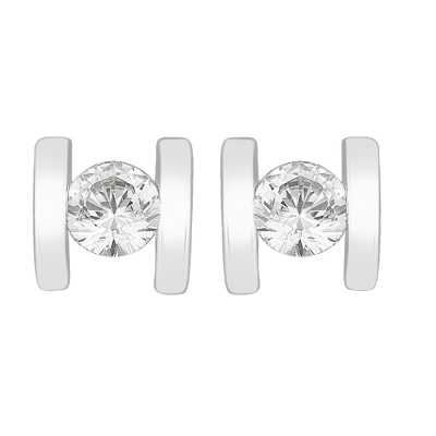 Perfection Swarovski Single Stone Bar Set Stud Earrings (0.20ct) E3254-SK Perfection Swarovski Single Stone Bar Set Stud Earrings (0.20ct) E3254-SK