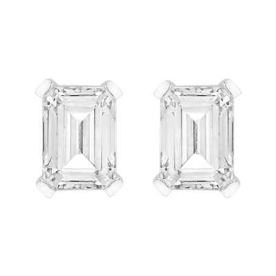 Perfection Swarovski Single Stone Claw Set Emerald Stud Earrings (2.00ct) E4038-SK Perfection Swarovski Single Stone Claw Set Emerald Stud Earrings (2.00ct) E4038-SK