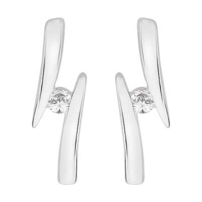 Perfection Swarovski Single Stone Channel Set Stud Earrings (0.10ct) E4040-SK Perfection Swarovski Single Stone Channel Set Stud Earrings (0.10ct) E4040-SK