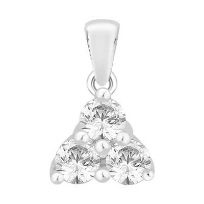 Perfection Swarovski Triangular Trilogy Pendant (1.00ct) P3518-SK Perfection Swarovski Triangular Trilogy Pendant (1.00ct) P3518-SK