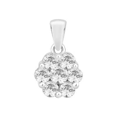 Perfection Swarovski Seven Stone Round Cluster Pendant (0.45ct) P3665-SK Perfection Swarovski Seven Stone Round Cluster Pendant (0.45ct) P3665-SK