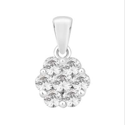 Perfection Swarovski Seven Stone Round Cluster Pendant (0.55ct) P4974-SK Perfection Swarovski Seven Stone Round Cluster Pendant (0.55ct) P4974-SK