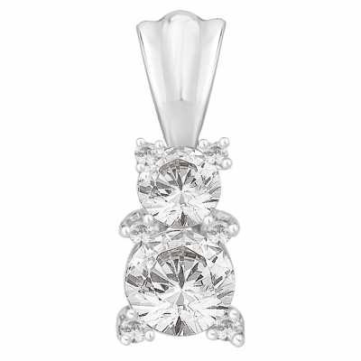 Perfection Swarovski Triangular Trilogy Pendant (0.35ct) P5405-SK Perfection Swarovski Triangular Trilogy Pendant (0.35ct) P5405-SK