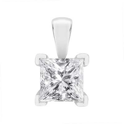 Perfection Swarovski Single Stone Four Claw Princess Cut Pendant (0.90ct) P5498-SK Perfection Swarovski Single Stone Four Claw Princess Cut Pendant (0.90ct) P5498-SK