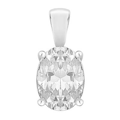 Perfection Swarovski Single Stone Claw Set Oval Cut Pendant (1.25ct) P5501-SK Perfection Swarovski Single Stone Claw Set Oval Cut Pendant (1.25ct) P5501-SK