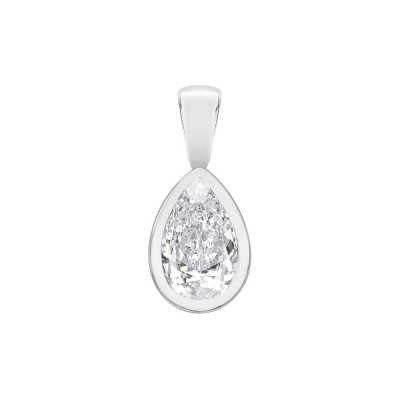 Perfection Swarovski Single Stone Rubover Pear Cut Pendant (0.25ct) P5509-SK Perfection Swarovski Single Stone Rubover Pear Cut Pendant (0.25ct) P5509-SK