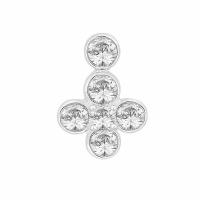 Perfection Swarovski Fancy Six Stone Rubover Pendant (0.60ct) P5523-SK Perfection Swarovski Fancy Six Stone Rubover Pendant (0.60ct) P5523-SK