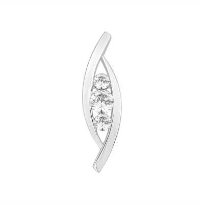 Perfection Swarovski Twirl Shaped Trilogy Pendant (0.50ct) P5527-SK Perfection Swarovski Twirl Shaped Trilogy Pendant (0.50ct) P5527-SK