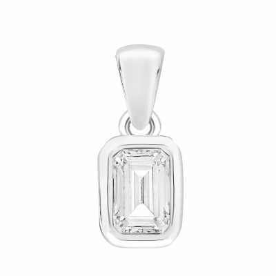 Perfection Swarovski Single Stone Rubover Emerald Pendant (0.50ct) P5678-SK Perfection Swarovski Single Stone Rubover Emerald Pendant (0.50ct) P5678-SK
