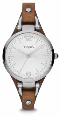 Fossil Womens Brown Leather Stainless Steel Watch ES3060 Fossil Womens Brown Leather Stainless Steel Watch ES3060