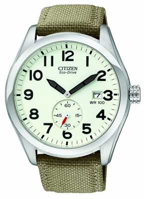 Citizen Eco-Drive Mens Canvas Strap Watch BV1080-18A Citizen Eco-Drive Mens Canvas Strap Watch BV1080-18A