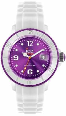 Ice-Watch Unisex Purple Dial White Watch SI.WV.U.S Ice-Watch Unisex Purple Dial White Watch SI.WV.U.S
