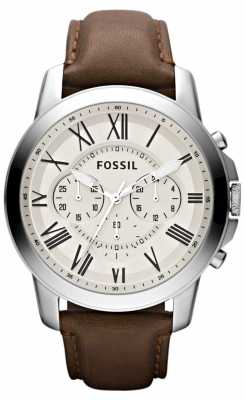 Fossil Mens Chronograph Leather Strap FS4735 Fossil Mens Chronograph Leather Strap FS4735