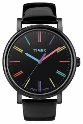 Timex Unisex Easy Reader Black Leather Strap Watch T2N790 Timex Unisex Easy Reader Black Leather Strap Watch T2N790