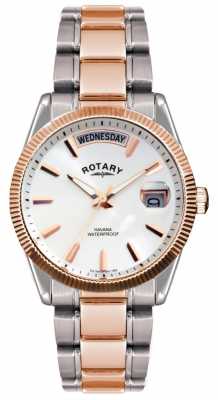 Rotary Gent's Two Tone Stainless Steel Bracelet Havana Watch GB02662/06 Rotary Gent's Two Tone Stainless Steel Bracelet Havana Watch GB02662/06