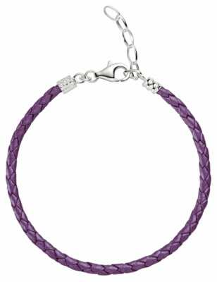 Chamilia One Size Purple Metallic Braided Leather Bracelet 1030-0113 Chamilia One Size Purple Metallic Braided Leather Bracelet 1030-0113