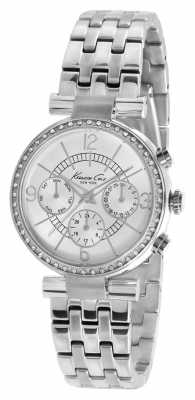 Kenneth Cole Womens' Stainless Steel Silver Dial Crystal-Set Watch KC4872 Kenneth Cole Womens' Stainless Steel Silver Dial Crystal-Set Watch KC4872
