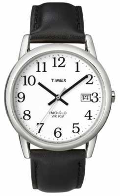 Timex Mens White Black Easy Reader Watch T2H281 Timex Mens White Black Easy Reader Watch T2H281