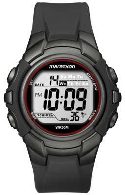 Timex Mens Black Marathon Sport Digital Watch T5K642 Timex Mens Black Marathon Sport Digital Watch T5K642