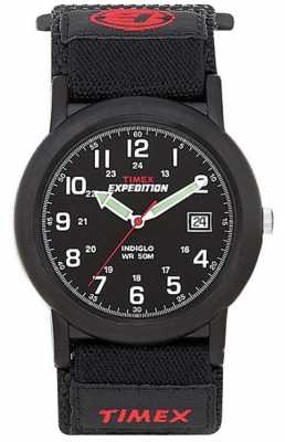 Timex Mens Black Camper Expedition Watch T40011 Timex Mens Black Camper Expedition Watch T40011