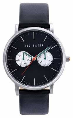 Ted Baker Mens multi Dial watch Black Leather TE1097 Ted Baker Mens multi Dial watch Black Leather TE1097