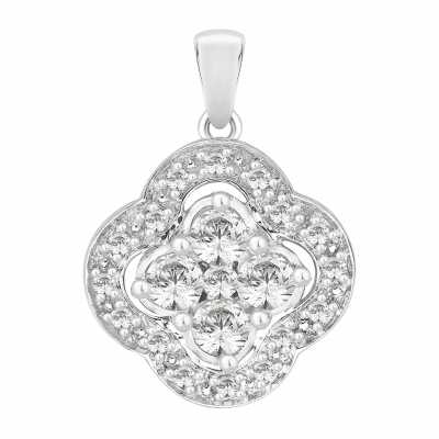 Perfection Swarovski Art Deco Clover Pendant (0.45ct) P4096-SK Perfection Swarovski Art Deco Clover Pendant (0.45ct) P4096-SK