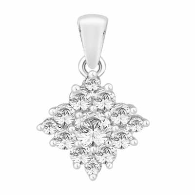 Perfection Swarovski Diamond Shaped Cluster Pendant (0.75ct) P4629-SK Perfection Swarovski Diamond Shaped Cluster Pendant (0.75ct) P4629-SK