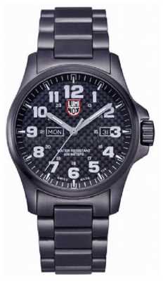 Luminox Mens Black Ion-Plated Steel Carbon-Fiber Effect Watch XL.1922 Luminox Mens Black Ion-Plated Steel Carbon-Fiber Effect Watch XL.1922