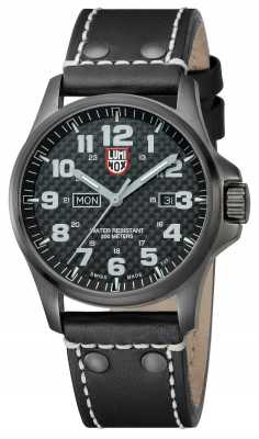 Luminox Mens Black Plated Steel Carbon-Effect Black Leather Strap A.1921 Luminox Mens Black Plated Steel Carbon-Effect Black Leather Strap A.1921
