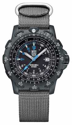 Luminox Mens Recon Point man Black Dial Grey Canvas Strap Watch A.8824.MI Luminox Mens Recon Point man Black Dial Grey Canvas Strap Watch A.8824.MI