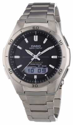 Casio Mens Wave Ceptor Black Dial Titanium Watch WVA-M640TD-1AER Casio Mens Wave Ceptor Black Dial Titanium Watch WVA-M640TD-1AER