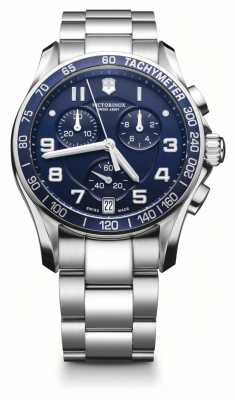 Victorinox Swiss Army Mens Classic Stainless Steel Blue Dial Watch 241497 Victorinox Swiss Army Mens Classic Stainless Steel Blue Dial Watch 241497