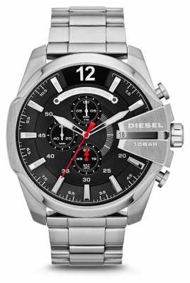 Diesel Mens Mega Chief Stainless Steel Black Dial Watch DZ4308 Diesel Mens Mega Chief Stainless Steel Black Dial Watch DZ4308