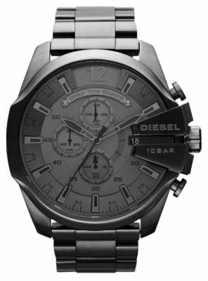 Diesel Mens Mega Chief Black Steel Watch DZ4282 Diesel Mens Mega Chief Black Steel Watch DZ4282