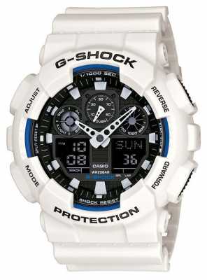 Casio Mens G Shock White Resin Watch GA-100B-7AER Casio Mens G Shock White Resin Watch GA-100B-7AER
