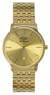 Rotary Mens Kensington Les Originales Gold Plate Watch GB90052/03 Rotary Mens Kensington Les Originales Gold Plate Watch GB90052/03