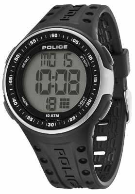 Police Mens Cyberlite Black & Silver Watch 13904JPBS/02 Police Mens Cyberlite Black & Silver Watch 13904JPBS/02