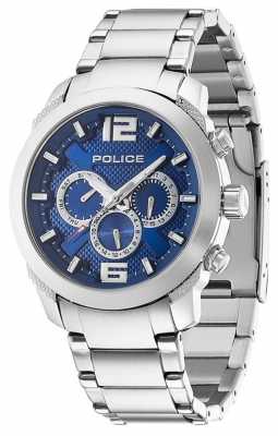 Police Mens Triumph Stainless Steel Blue Dial Watch 13934JS/03M Police Mens Triumph Stainless Steel Blue Dial Watch 13934JS/03M