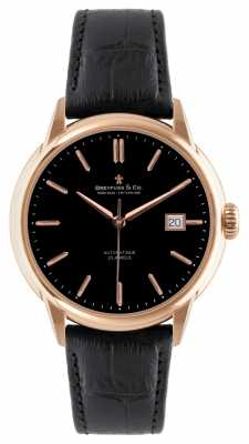 Dreyfuss Mens Rose Gold/Black Leather Strap Automatic Watch DGS00077/04 Dreyfuss Mens Rose Gold/Black Leather Strap Automatic Watch DGS00077/04