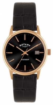 Rotary Mens Avenger Vintage Rose Gold Strap Watch GS02877/04 Rotary Mens Avenger Vintage Rose Gold Strap Watch GS02877/04