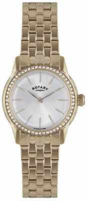 Rotary Womens Verona, Gold Plate, Crystal Watch LB02573/01L Rotary Womens Verona, Gold Plate, Crystal Watch LB02573/01L