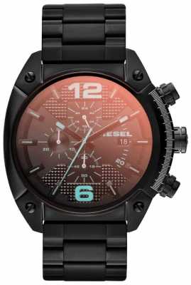 Diesel Mens Overflow Black Steel Watch DZ4316 Diesel Mens Overflow Black Steel Watch DZ4316