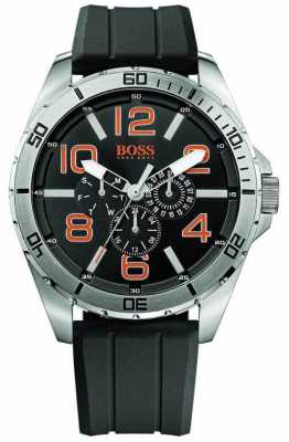 Hugo Boss Orange Mens Stainless Steel Black Rubber Strap Multi Dial Watch 1512945 Hugo Boss Orange Mens Stainless Steel Black Rubber Strap Multi Dial Watch 1512945