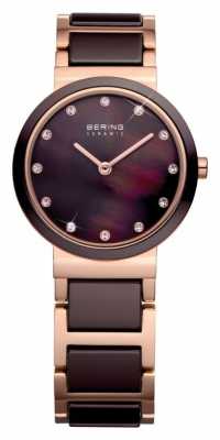 Bering Time Ladies Brown and Rose 10725-765 Bering Time Ladies Brown and Rose 10725-765