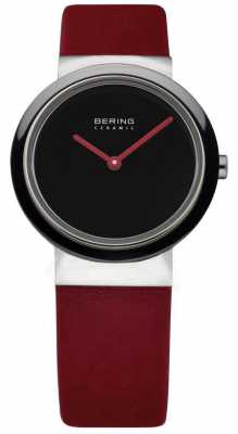 Bering Time Ladies Ceramic Red Calfskin Watch 10729-642 Bering Time Ladies Ceramic Red Calfskin Watch 10729-642