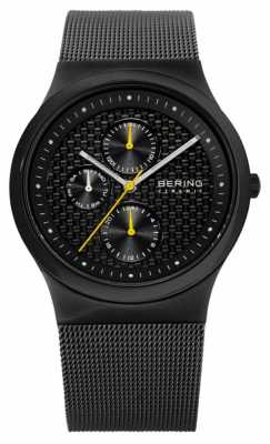 Bering Mens Ceramic Black Carbon Fibre Effect Dial Watch 32139-222 Bering Mens Ceramic Black Carbon Fibre Effect Dial Watch 32139-222