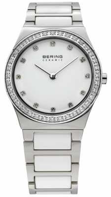 Bering Womens White Ceramic, Crystal Watch 32430-754 Bering Womens White Ceramic, Crystal Watch 32430-754