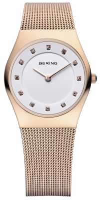 Bering Womens Classic, Rose Gold, Crystal Set Watch 11927-366 Bering Womens Classic, Rose Gold, Crystal Set Watch 11927-366