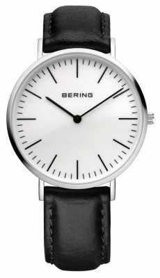 Bering Mens Classic, Steel, White Dial, Calfskin 13738-404 Bering Mens Classic, Steel, White Dial, Calfskin 13738-404